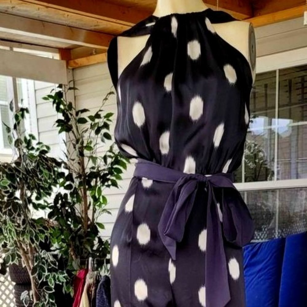 Mango Black and White Jumpsuit